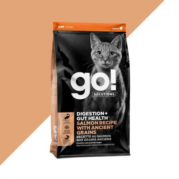 8 Lb Petcurean Go! Digestion & Gut Salmon With Ancient Grains For Cats - Health/First Aid